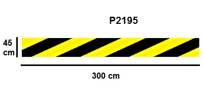 Padlójelölő matrica - tűzvédelmi ajtók 3000x450mm